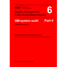 VDA  6 Part 4 QM System Audit - Production equipment 3rd Edition: 2017